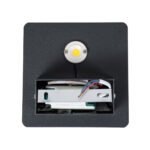 GLOBOSTAR® CUADRADO 60571 Μοντέρνο Φωτιστικό Τοίχου - Απλίκα LED 10W 1000lm 60° AC 220-240V Αδιάβροχο IP65 Θερμό Λευκό 2700K - Bridgelux COB Chip & TÜV SÜD Driver - Μαύρο Ματ - Μ14 x Π14 x Υ4.5cm - 5 Χρόνια Εγγύηση - Image 5