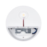 GLOBOSTAR® REDONDO 60572 Μοντέρνο Φωτιστικό Τοίχου - Απλίκα LED 10W 1000lm 60° AC 220-240V Αδιάβροχο IP65 Θερμό Λευκό 2700K - Bridgelux COB Chip & TÜV SÜD Driver - Λευκό Ματ - Μ14 x Π14 x Υ4.5cm - 5 Χρόνια Εγγύηση - Image 5