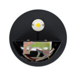 GLOBOSTAR® REDONDO 60574 Μοντέρνο Φωτιστικό Τοίχου - Απλίκα LED 10W 1000lm 60° AC 220-240V Αδιάβροχο IP65 Θερμό Λευκό 2700K - Bridgelux COB Chip & TÜV SÜD Driver - Μαύρο Ματ - Μ14 x Π14 x Υ4.5cm - 5 Χρόνια Εγγύηση - Image 5