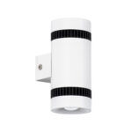 GLOBOSTAR® CANNONAL 60575 Μοντέρνο Φωτιστικό Τοίχου - Απλίκα LED 10W 1150lm 30° AC 220-240V IP20 Θερμό Λευκό 2700K - Bridgelux COB Chip & TÜV SÜD Driver - Μαύρο Ματ & Λευκό Ματ - Μ5 x Π6.5 x Υ11cm - 3 Χρόνια Εγγύηση - Image 3