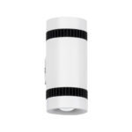 GLOBOSTAR® CANNONAL 60575 Μοντέρνο Φωτιστικό Τοίχου - Απλίκα LED 10W 1150lm 30° AC 220-240V IP20 Θερμό Λευκό 2700K - Bridgelux COB Chip & TÜV SÜD Driver - Μαύρο Ματ & Λευκό Ματ - Μ5 x Π6.5 x Υ11cm - 3 Χρόνια Εγγύηση - Image 4