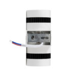 GLOBOSTAR® CANNONAL 60575 Μοντέρνο Φωτιστικό Τοίχου - Απλίκα LED 10W 1150lm 30° AC 220-240V IP20 Θερμό Λευκό 2700K - Bridgelux COB Chip & TÜV SÜD Driver - Μαύρο Ματ & Λευκό Ματ - Μ5 x Π6.5 x Υ11cm - 3 Χρόνια Εγγύηση - Image 5