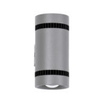 GLOBOSTAR® CANNONAL 60576 Μοντέρνο Φωτιστικό Τοίχου - Απλίκα LED 10W 1150lm 30° AC 220-240V IP20 Θερμό Λευκό 2700K - Bridgelux COB Chip & TÜV SÜD Driver - Μαύρο Ματ & Γκρι Ανθρακί Ματ - Μ5 x Π6.5 x Υ11cm - 3 Χρόνια Εγγύηση - Image 4