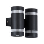 GLOBOSTAR® CANNONAL 60580 Μοντέρνο Φωτιστικό Τοίχου - Απλίκα LED 20W 2300lm 30° AC 220-240V IP20 Θερμό Λευκό 2700K - Bridgelux COB Chip & TÜV SÜD Driver - Μαύρο Ματ & Λευκό Ματ - Μ12 x Π6.5 x Υ11cm - 3 Χρόνια Εγγύηση - Image 3