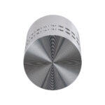 GLOBOSTAR® STAINS 60593 Μοντέρνο Φωτιστικό Τοίχου - Απλίκα LED 5W 350lm 180° AC 220-240V IP44 Θερμό Λευκό 2700K - Bridgelux SMD Chip Chip & TÜV SÜD Driver - Νίκελ Βούρτσας - Μ5.5 x Π5.5 x Υ7cm - 5 Χρόνια Εγγύηση - Image 5