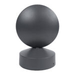 GLOBOSTAR® ZERODA 60597 Μοντέρνο Φωτιστικό Τοίχου - Απλίκα LED 9W 1035lm 3°/360° AC 220-240V Αδιάβροχο IP65 Θερμό Λευκό 2700K - CREE XPE Chip & TÜV SÜD Driver - Γκρι Ανθρακί Ματ - Μ11 x Π10 x Υ16cm - 5 Χρόνια Εγγύηση - Image 4