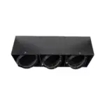 GLOBOSTAR® MAGMA 60628 Μοντέρνο Φωτιστικό Οροφής με Ντουί 3 x GU10 AC 220-240V IP20 - Μαύρο - Μ45 x Π15 x Υ13cm - Image 3