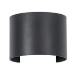 GLOBOSTAR® AXIS-R 60639 Μοντέρνο Φωτιστικό Τοίχου - Απλίκα LED 10W 1200lm 5°/60° AC 220-240V Αδιάβροχο IP65 Φυσικό Λευκό 4500K - Bridgelux COB Chip & TÜV SÜD Driver - Γκρι Ανθρακί Ματ - Μ10 x Π10 x Υ10cm - 5 Χρόνια Εγγύηση - Image 4