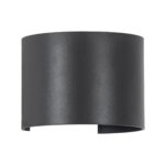 GLOBOSTAR® AXIS-R 60642 Μοντέρνο Φωτιστικό Τοίχου - Απλίκα LED 10W 1250lm 5°/60° AC 220-240V Αδιάβροχο IP65 Ψυχρό Λευκό 6000K - Bridgelux COB Chip & TÜV SÜD Driver - Γκρι Ανθρακί Ματ - Μ10 x Π10 x Υ10cm - 5 Χρόνια Εγγύηση - Image 3