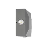 kelvo® ARKOS KLV-101-0111 Φωτιστικό Τοίχου / Απλίκα LED 8W 840lm 15° AC 220-240V Αδιάβροχο IP65 Θερμό Λευκό 2700K - CREE SMD Chip & TÜV SÜD Driver - Γκρι Ανθρακί Ματ - Μ14 x Π5.5 x Υ14cm - 5 Χρόνια Εγγύηση - Image 5