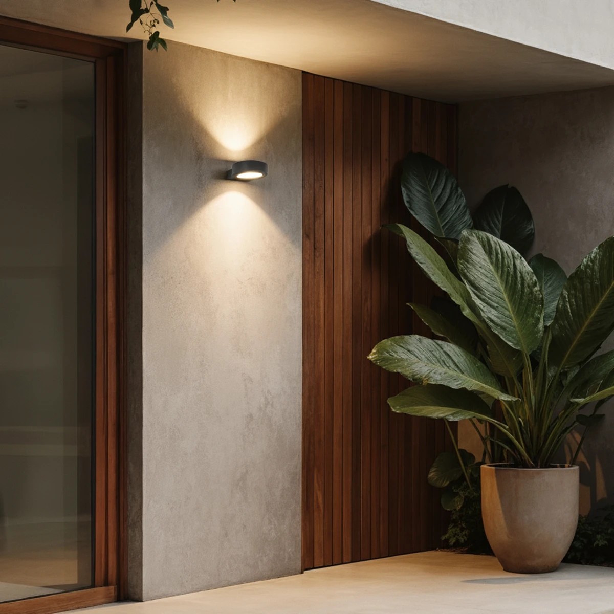 60654_1 kelvo® AURA KLV-101-0114 Φωτιστικό Τοίχου / Απλίκα LED 7W 875lm 45° AC 220-240V Αδιάβροχο IP65 Θερμό Λευκό 2700K - Bridgelux COB Chip & TÜV SÜD Driver - Γκρι Ανθρακί Ματ - Μ15 x Π13 x Υ4.5cm - 5 Χρόνια Εγγύηση - Image 1