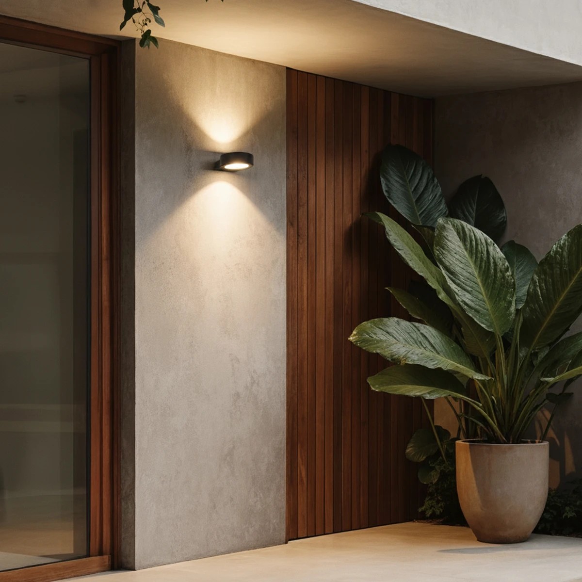 60655_1 kelvo® AURA KLV-101-0113 Φωτιστικό Τοίχου / Απλίκα LED 7W 875lm 45° AC 220-240V Αδιάβροχο IP65 Θερμό Λευκό 2700K - Bridgelux COB Chip & TÜV SÜD Driver - Μαύρο Ματ - Μ15 x Π13 x Υ4.5cm - 5 Χρόνια Εγγύηση - Image 1