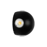 GLOBOSTAR® VEGA 60673 Μοντέρνο Φωτιστικό Τοίχου - Απλίκα LED 12W 1500lm 30° AC 220-240V Αδιάβροχο IP65 Θερμό Λευκό 2700K - Bridgelux COB Chip & TÜV SÜD Driver - Μαύρο Ματ - Μ10 x Π7.5 x Υ10cm - 5 Χρόνια Εγγύηση - Image 4