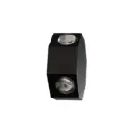 GLOBOSTAR® HIKARI 60687 Μοντέρνο Φωτιστικό Τοίχου - Απλίκα LED 8W 1000lm 30° AC 220-240V Αδιάβροχο IP65 Θερμό Λευκό 2700K - CREE XPE Chip & TÜV SÜD Driver - Μαύρο Ματ - Μ10 x Π4 x Υ10cm - 5 Χρόνια Εγγύηση - Image 4
