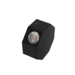 GLOBOSTAR® HIKARI 60687 Μοντέρνο Φωτιστικό Τοίχου - Απλίκα LED 8W 1000lm 30° AC 220-240V Αδιάβροχο IP65 Θερμό Λευκό 2700K - CREE XPE Chip & TÜV SÜD Driver - Μαύρο Ματ - Μ10 x Π4 x Υ10cm - 5 Χρόνια Εγγύηση - Image 6