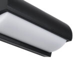GLOBOSTAR® HORIZON 60693 Μοντέρνο Φωτιστικό Τοίχου - Απλίκα LED 15W 1575lm 120° AC 220-240V Αδιάβροχο IP65 Φυσικό Λευκό 4500K - Bridgelux SMD Chip - Μαύρο Ματ - Μ23.5 x Π11 x Υ10cm - 3 Χρόνια Εγγύηση - Image 5