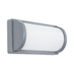 GLOBOSTAR® CELESTIAL 60695 Μοντέρνο Φωτιστικό Τοίχου - Απλίκα LED 15W 1575lm 120° AC 220-240V Αδιάβροχο IP65 Φυσικό Λευκό 4500K - Bridgelux SMD Chip - Γκρι Ματ - Μ26 x Π9 x Υ13.5cm - 3 Χρόνια Εγγύηση - Image 2
