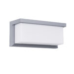 GLOBOSTAR® CITYSCAPE 60698 Μοντέρνο Φωτιστικό Τοίχου - Απλίκα LED 18W 1890lm 120° AC 220-240V Αδιάβροχο IP65 Φυσικό Λευκό 4500K - Bridgelux SMD Chip - Γκρι Ματ - Μ23.5 x Π11 x Υ10cm - 3 Χρόνια Εγγύηση - Image 2