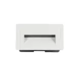 kelvo® STEPART KLV-101-0082 Χωνευτό Φωτιστικό Σκαλοπατιού / Διαδρόμου LED 3W 375lm 45° AC 220-240V Αδιάβροχο IP65 Θερμό Λευκό 2700K - Lumileds SMD Chip & TÜV SÜD Driver - Λευκό Ματ - Μ10.5 x Π4.5 x Υ6cm / Q9.1 x 4.5cm - 5 Χρόνια Εγγύηση - Image 4