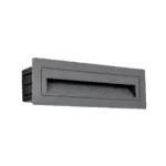 kelvo® STEPART KLV-101-0087 Χωνευτό Φωτιστικό Σκαλοπατιού / Διαδρόμου LED 4W 500lm 45° AC 220-240V Αδιάβροχο IP65 Θερμό Λευκό 2700K - Lumileds SMD Chip & TÜV SÜD Driver - Γκρι Ανθρακί Ματ - Μ21 x Π5.5 x Υ6.5cm / Q20.3 x 5.6cm - 5 Χρόνια Εγγύηση - Image 3
