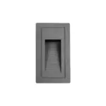 kelvo® STEPART KLV-101-0090 Χωνευτό Φωτιστικό Σκαλοπατιού / Διαδρόμου LED 3W 375lm 45° AC 220-240V Αδιάβροχο IP65 Θερμό Λευκό 2700K - Lumileds SMD Chip & TÜV SÜD Driver - Γκρι Ανθρακί Ματ - Μ6 x Π5.5 x Υ10cm / Q5 x 9.6cm - 5 Χρόνια Εγγύηση - Image 4