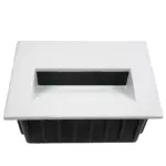 kelvo® STEPART KLV-101-0085 Χωνευτό Φωτιστικό Σκαλοπατιού / Διαδρόμου LED 3W 375lm 45° AC 220-240V Αδιάβροχο IP65 Θερμό Λευκό 2700K - Lumileds SMD Chip & TÜV SÜD Driver - Λευκό Ματ - Μ11.5 x Π5.3 x Υ8.3cm / Q10.6 x 7.6cm - 5 Χρόνια Εγγύηση - Image 6