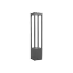 kelvo® GREMO KLV-101-0124 Φωτιστικό Κολωνάκι Κήπου LED 7W 875lm 45° AC 220-240V Αδιάβροχο IP65 Θερμό Λευκό 2700K - Bridgelux COB Chip & TÜV SÜD Driver - Γκρι Ανθρακί Ματ - Μ15 x Π15 x Υ80.5cm - 5 Χρόνια Εγγύηση - Image 4