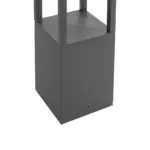 kelvo® GREMO KLV-101-0124 Φωτιστικό Κολωνάκι Κήπου LED 7W 875lm 45° AC 220-240V Αδιάβροχο IP65 Θερμό Λευκό 2700K - Bridgelux COB Chip & TÜV SÜD Driver - Γκρι Ανθρακί Ματ - Μ15 x Π15 x Υ80.5cm - 5 Χρόνια Εγγύηση - Image 6
