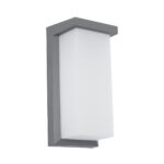 GLOBOSTAR® LOFT 60759 Μοντέρνο Φωτιστικό Τοίχου - Απλίκα LED 18W 1890lm 120° AC 220-240V Αδιάβροχο IP65 Φυσικό Λευκό 4500K - Bridgelux SMD Chip - Γκρι Ματ - Μ24.5 x Π11 x Υ9.5cm - 3 Χρόνια Εγγύηση - Image 2