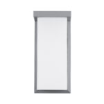 GLOBOSTAR® LOFT 60759 Μοντέρνο Φωτιστικό Τοίχου - Απλίκα LED 18W 1890lm 120° AC 220-240V Αδιάβροχο IP65 Φυσικό Λευκό 4500K - Bridgelux SMD Chip - Γκρι Ματ - Μ24.5 x Π11 x Υ9.5cm - 3 Χρόνια Εγγύηση - Image 3
