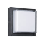 GLOBOSTAR® NEXUS 60767 Μοντέρνο Φωτιστικό Τοίχου - Απλίκα LED 10W 1050lm 120° AC 220-240V Αδιάβροχο IP65 Φυσικό Λευκό 4500K - Bridgelux SMD Chip - Μαύρο Ματ - Μ17 x Π17 x Υ9cm - 3 Χρόνια Εγγύηση - Image 2