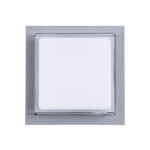 GLOBOSTAR® NEXUS 60768 Μοντέρνο Φωτιστικό Τοίχου - Απλίκα LED 10W 1050lm 120° AC 220-240V Αδιάβροχο IP65 Φυσικό Λευκό 4500K - Bridgelux SMD Chip - Γκρι - Μ17 x Π17 x Υ9cm - 3 Χρόνια Εγγύηση - Image 3