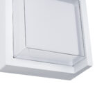 GLOBOSTAR® APEX 60772 Μοντέρνο Φωτιστικό Τοίχου - Απλίκα LED 10W 1050lm 120° AC 220-240V Αδιάβροχο IP65 Φυσικό Λευκό 4500K - Bridgelux SMD Chip - Λευκό Ματ - Μ17 x Π17 x Υ9cm - 3 Χρόνια Εγγύηση - Image 6