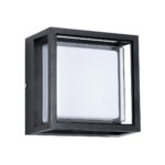 GLOBOSTAR® MAJESTIC 60773 Μοντέρνο Φωτιστικό Τοίχου - Απλίκα LED 10W 1050lm 120° AC 220-240V Αδιάβροχο IP65 Φυσικό Λευκό 4500K - Bridgelux SMD Chip - Μαύρο Ματ - Μ17 x Π17 x Υ9cm - 3 Χρόνια Εγγύηση - Image 2