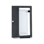 GLOBOSTAR® MAJESTIC 60773 Μοντέρνο Φωτιστικό Τοίχου - Απλίκα LED 10W 1050lm 120° AC 220-240V Αδιάβροχο IP65 Φυσικό Λευκό 4500K - Bridgelux SMD Chip - Μαύρο Ματ - Μ17 x Π17 x Υ9cm - 3 Χρόνια Εγγύηση - Image 4