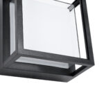 GLOBOSTAR® MAJESTIC 60773 Μοντέρνο Φωτιστικό Τοίχου - Απλίκα LED 10W 1050lm 120° AC 220-240V Αδιάβροχο IP65 Φυσικό Λευκό 4500K - Bridgelux SMD Chip - Μαύρο Ματ - Μ17 x Π17 x Υ9cm - 3 Χρόνια Εγγύηση - Image 5