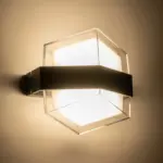 GLOBOSTAR® EMPIRE 60780 Μοντέρνο Φωτιστικό Τοίχου - Απλίκα LED 12W 1260lm 120° AC 220-240V Αδιάβροχο IP65 Φυσικό Λευκό 4500K - Bridgelux SMD Chip & TÜV SÜD Driver - Μαύρο Ματ - Μ18.5 x Π10 x Υ17.5cm - 3 Χρόνια Εγγύηση - Image 6