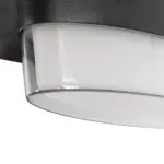 GLOBOSTAR® EMPIRE 60783 Μοντέρνο Φωτιστικό Τοίχου - Απλίκα LED 12W 1200lm 120° AC 220-240V Αδιάβροχο IP65 Θερμό Λευκό 2700K - Bridgelux SMD Chip & TÜV SÜD Driver - Μαύρο Ματ - Μ18.5 x Π9 x Υ12cm - 3 Χρόνια Εγγύηση - Image 5