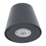 GLOBOSTAR® GARDENIA 60794 Μοντέρνο Φωτιστικό Τοίχου - Απλίκα με Ντουί 1 x GU10 AC 220-240V Αδιάβροχο IP65 - Γκρι Ανθρακί Ματ - Μ9.5 x Π13 x Υ7.7cm - Image 4