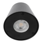GLOBOSTAR® GARDENIA 60795 Μοντέρνο Φωτιστικό Τοίχου - Απλίκα με Ντουί 1 x GU10 AC 220-240V Αδιάβροχο IP65 - Μαύρο Ματ - Μ9.5 x Π13 x Υ7.7cm - Image 6