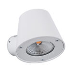 GLOBOSTAR® GARDENIA 60797 Μοντέρνο Φωτιστικό Τοίχου - Απλίκα LED 7W 700lm 60° AC 220-240V Αδιάβροχο IP65 Θερμό Λευκό 2700K - Bridgelux COB Chip & TÜV SÜD Driver - Λευκό Ματ - Μ9.5 x Π13 x Υ7.7cm - 5 Χρόνια Εγγύηση - Image 3