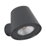 GLOBOSTAR® GARDENIA 60798 Μοντέρνο Φωτιστικό Τοίχου - Απλίκα LED 7W 700lm 60° AC 220-240V Αδιάβροχο IP65 Θερμό Λευκό 2700K - Bridgelux COB Chip & TÜV SÜD Driver - Γκρι Ανθρακί Ματ - Μ9.5 x Π13 x Υ7.7cm - 5 Χρόνια Εγγύηση - Image 3