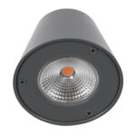 GLOBOSTAR® GARDENIA 60798 Μοντέρνο Φωτιστικό Τοίχου - Απλίκα LED 7W 700lm 60° AC 220-240V Αδιάβροχο IP65 Θερμό Λευκό 2700K - Bridgelux COB Chip & TÜV SÜD Driver - Γκρι Ανθρακί Ματ - Μ9.5 x Π13 x Υ7.7cm - 5 Χρόνια Εγγύηση - Image 6