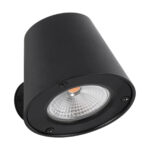 GLOBOSTAR® GARDENIA 60799 Μοντέρνο Φωτιστικό Τοίχου - Απλίκα LED 7W 700lm 60° AC 220-240V Αδιάβροχο IP65 Θερμό Λευκό 2700K - Bridgelux COB Chip & TÜV SÜD Driver - Μαύρο Ματ - Μ9.5 x Π13 x Υ7.7cm - 5 Χρόνια Εγγύηση - Image 3