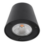 GLOBOSTAR® GARDENIA 60799 Μοντέρνο Φωτιστικό Τοίχου - Απλίκα LED 7W 700lm 60° AC 220-240V Αδιάβροχο IP65 Θερμό Λευκό 2700K - Bridgelux COB Chip & TÜV SÜD Driver - Μαύρο Ματ - Μ9.5 x Π13 x Υ7.7cm - 5 Χρόνια Εγγύηση - Image 5