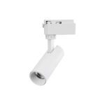 GloboStar® LUGANO 60802 Μονοφασικό Φωτιστικό Σποτ Ράγας LED 10W 1200lm 36° Acrylic HQ LENS AC 220-240V IP20 Φ4.5 x Υ18cm Θερμό Λευκό 2700K - EUROTRACK® System 1L+1N - Λευκό - Bridgelux Chip - TÜV Certified Driver - 5 Χρόνια Εγγύηση - Image 3