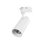 GloboStar® LUGANO 60812 Μονοφασικό Φωτιστικό Σποτ Ράγας LED 30W 3900lm 36° Acrylic HQ LENS AC 220-240V IP20 Φ7.5 x Υ22.7cm Ψυχρό Λευκό 6000K - EUROTRACK® System 1L+1N - Λευκό - Bridgelux Chip - TÜV Certified Driver - 5 Χρόνια Εγγύηση - Image 3