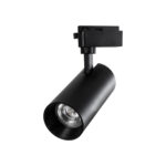 GLOBOSTAR® LUGANO 60817 Μονοφασικό Σποτ Ράγας LED 30W 3600lm 36° AC 220-240V IP20 Θερμό Λευκό 2700K - Bridgelux COB Chip & TÜV SÜD Driver - Eurotrack 1PH - Μαύρο Ματ - Μ7.5 x Π7.5 x Υ22cm - 5 Χρόνια Εγγύηση - Image 2
