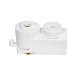 Globostar 2L-EUROTRACK 60856 Αντάπτορας Κρέμασης Φωτιστικού - Μονοφασικός 2 Καλωδίων για όλες τις Ράγες EUROTRACK AC 220-240V IP20 Μ7 x Π3 x Υ4cm - EUROTRACK® System 1L+1N - Θερμοπλαστικό - Λευκό - 5 Χρόνια Εγγύηση - Image 3