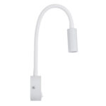 GLOBOSTAR® GOOSE 60876 Μοντέρνο Φωτιστικό Τοίχου - Απλίκα Ξενοδοχείου Reading Light LED 3W 300lm 36° AC 220-240V IP20 Φυσικό Λευκό 4500K - CREE XPE Chip & TÜV SÜD Driver - Λευκό Ματ - Μ6.5 x Π15 x Υ24.5cm - 3 Χρόνια Εγγύηση - Image 6